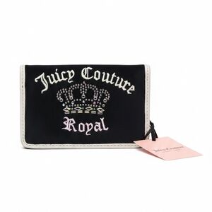 Juicy Couture Black and White Wallet with Embellishments